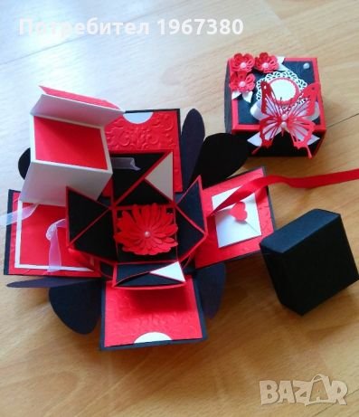 Подарък за сватба, рожден ден експлодиращи кутийки-ръчна изработка, снимка 13 - Други - 21601031