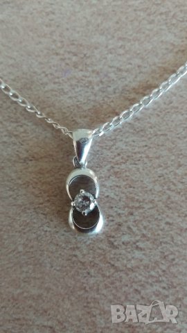 Сребърно колие, снимка 1