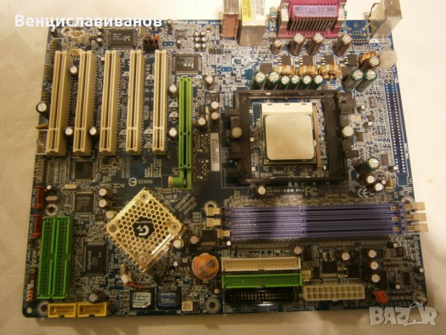 Дънна платка GA-K8N Pro Процесор AMD64 3200+, снимка 5 - Дънни платки - 23510024