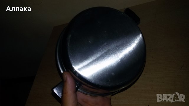 Продавам нова  малка тенджерака с капак МЕРЖ, алпака, дв. дъно, 1л, снимка 3 - Кухненски принадлежности - 22975855