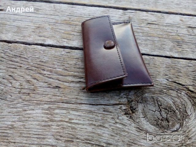 Кожено портмоне, снимка 2 - Антикварни и старинни предмети - 19454632