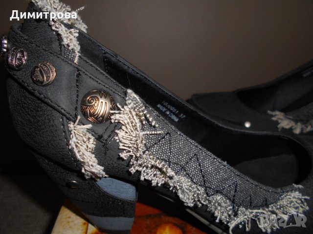 Супер ефектни, естествена кожа, снимка 5 - Дамски обувки на ток - 25440720