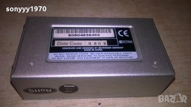 behringer pp400 ultra-compact phono preamp-внос швеция, снимка 14 - Ресийвъри, усилватели, смесителни пултове - 25722011