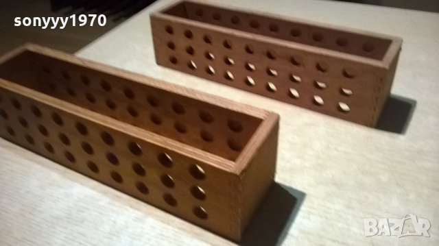 АНТИК-cemical-ретро поставки-дървени с дупки 11мм, снимка 9 - Колекции - 23167752