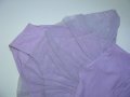 Трико бледо лилаво, къс ръкав, с пришита поличка от тюл - 32 размер, 8-10години, снимка 4