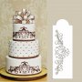 орнаменти мотиви шаблон стенсил шаблон спрей за торта украса кекс декорация с пудра захар, снимка 1 - Други - 16202407