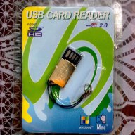 Продавам Чисто Нов Златист Micro SD четец за карти памет / Card Reader, снимка 1 - Кабели и адаптери - 11057977