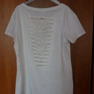 Дамска бяла блузка с череп-размер-М-Л-ХЛ, снимка 7 - Тениски - 17707043