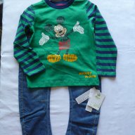 Mothercare комплект от дънки и блуза с Мики Маус, снимка 1 - Детски комплекти - 17973666