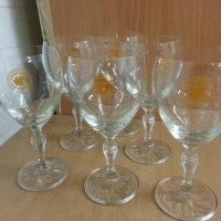 Кристални чаши за вино Балкантурист златни пясъци, снимка 2 - Антикварни и старинни предмети - 22743616