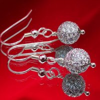 Сребърни пръстени, колиета, талисмани, гривни, обеци, снимка 4 - Обеци - 14884712