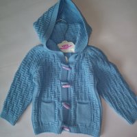 Жилетка детска светло синя за1,2,3,години, снимка 1 - Детски пуловери и жилетки - 23910862