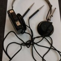Стари слушалки за телефонна централа. , снимка 2 - Антикварни и старинни предмети - 24075145