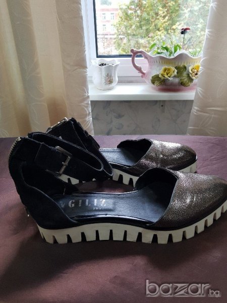INGILIZ  -дамски обувки -40-41 естествена кожа , снимка 1