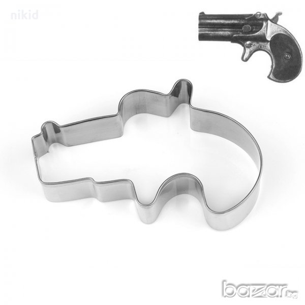 Пистолет метална форма резец украса бисквитки фондан, снимка 1