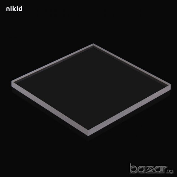 Акрилна прозрачна подложка плочка акрилно блокче за отпечатък на гумен печат върху бисквитки и др, снимка 1