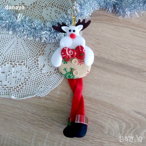 Коледна декорация за стена Елен с дълги крака 25см, снимка 1