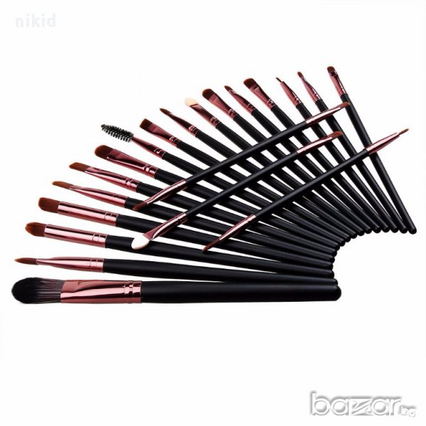 голям сет 20 бр четки за грим сенки в 2 цвята, снимка 1