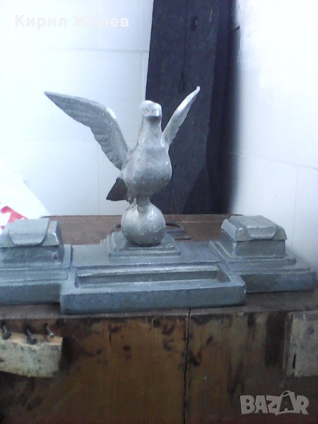 Стара рядка метална мастилничка 366225, снимка 1