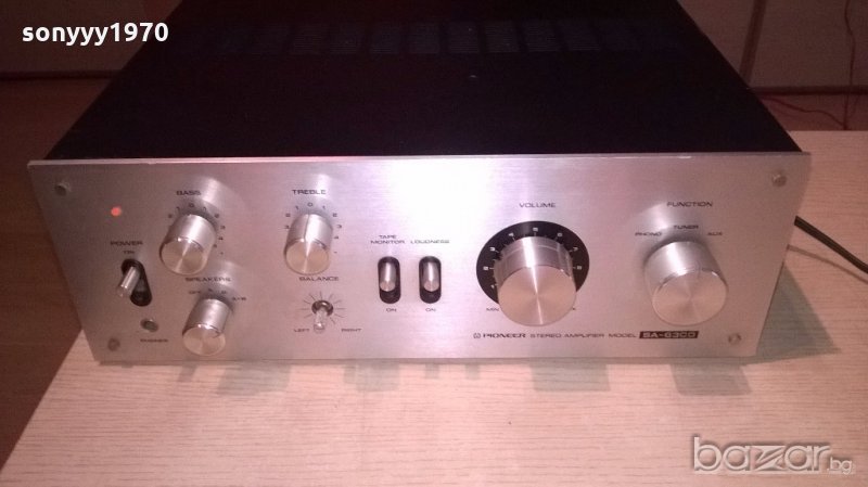 ПОРЪЧАН-pioneer sa-6300 stereo amplifier-made in japan-внос швеицария, снимка 1