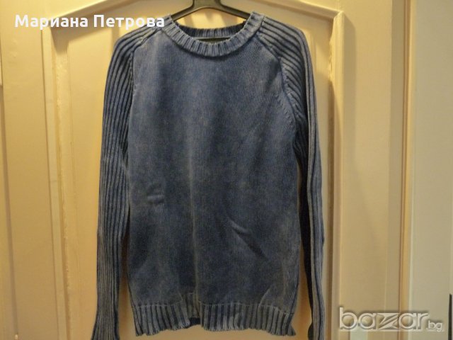 Мъжка памучна блуза, размер L, снимка 1 - Блузи - 19407881