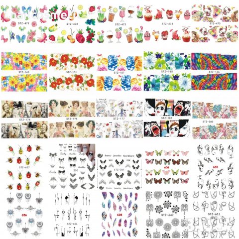 Водни стикери за маникюр, снимка 2 - Декоративна козметика - 25749870