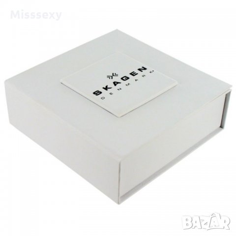 ПРОМО 🍊 SKAGEN 🍊 Сребристо дамско колие SILVERY SEA GLASS нов с кутия и сертификат, снимка 9 - Колиета, медальони, синджири - 21825186