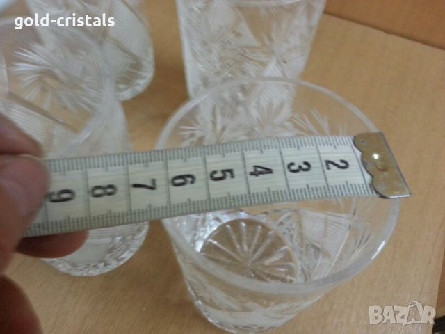 Кристални чаши руски кристал , снимка 5 - Антикварни и старинни предмети - 25663014