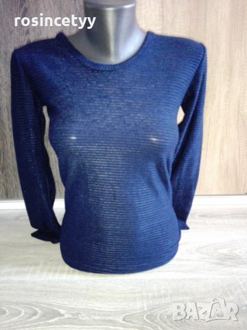 синя блузка, снимка 1 - Блузи с дълъг ръкав и пуловери - 23917136