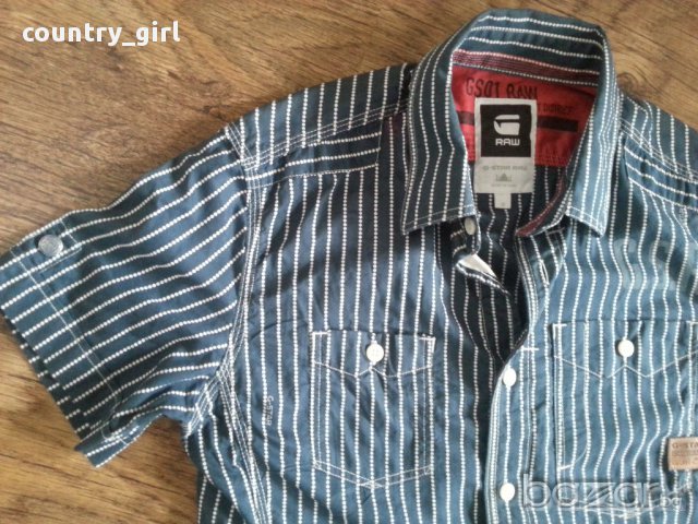 G-star - страхотна мъжка риза 100% оригинал, снимка 4 - Ризи - 14617497