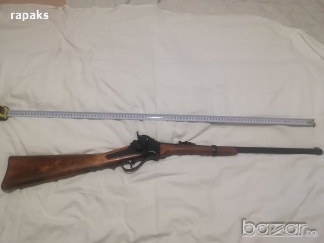 Армейска бойна карабина Sharps 1859, висококачествена РЕПЛИКА на легендарната американска пушка., снимка 6 - Бойно оръжие - 21273475