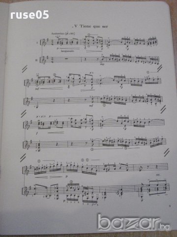 Книга "OCHO DANZAS - DOS GUITARRAS - I.Cervantes" - 16 стр., снимка 5 - Специализирана литература - 15860041