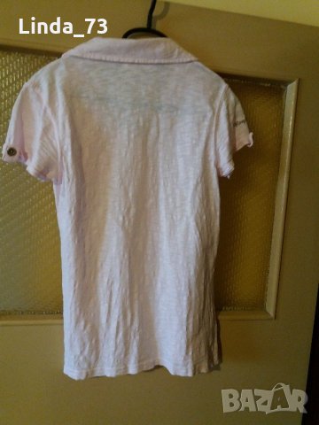 Дам.тениска-"FISHBONE"-/памук/-св.розова. Закупена от Германия., снимка 2 - Тениски - 21997164