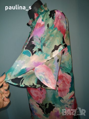 Копринена риза "Streets" / голям размер , снимка 3 - Ризи - 25857835