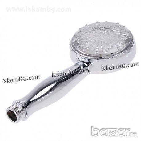 Светеща Душ Слушалка в 3 цвята МОДЕЛ 1 - код 0076, снимка 7 - Други - 13569719