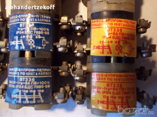 Контактор контактори термична защита защити трифазни щепсели звънчев бутон, снимка 8 - Ключове, контакти, щепсели - 11840766