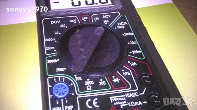 мултицет с кабели и батерия-нов, снимка 8 - Друга електроника - 24742296