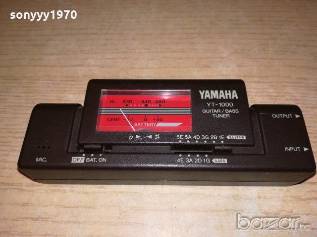 yamaha yt-1000 guitar/bass tuner-внос англия, снимка 9 - Струнни инструменти - 20694315