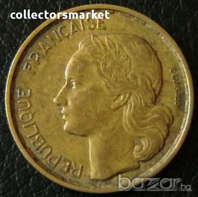 20 франка 1952 В, Франция, снимка 2 - Нумизматика и бонистика - 11719929