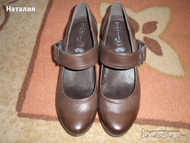 Дамски обувки от естествена кожа. Кафяви. Размер 39. , снимка 1 - Дамски ежедневни обувки - 14244569