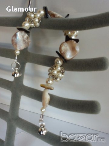 Гривна с перли и седеф, снимка 3 - Гривни - 13286238