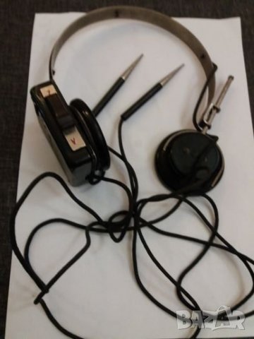 Стари слушалки за телефонна централа. , снимка 2 - Антикварни и старинни предмети - 24075145