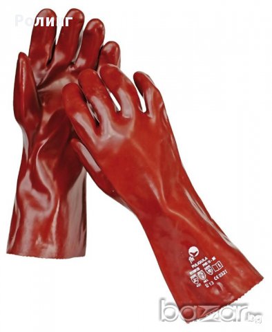 Гумени ръкавици червени / 1104-0006-06, снимка 2 - Други инструменти - 16869119