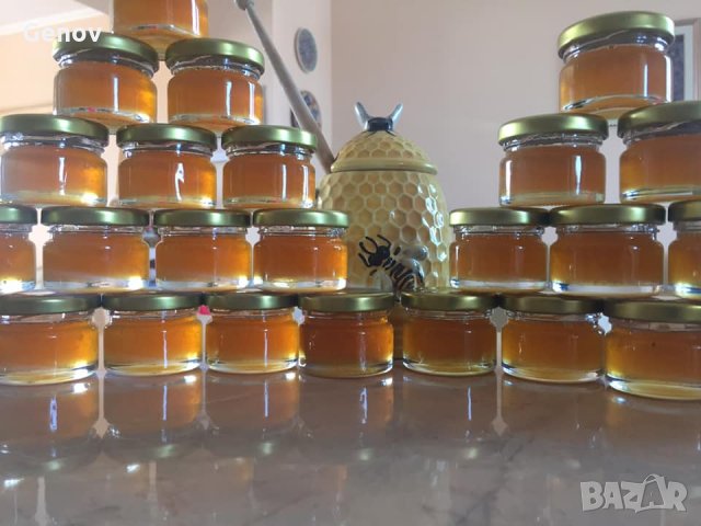 Бурканчета с мед 25 мл. за сватба или кръщене, снимка 3 - За пчели - 24505951