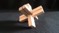 интересна стара дървена играчка за сглобяване, снимка 1 - Колекции - 17417260