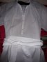 Дамска широка тънка блуза с дълъг ръкав бяла, снимка 6