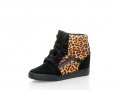 ПРОМО 🍊 VANS 🍊 Оригинални кецове с скрита платформа ANIMAL PRINT 38 номер нови с кутия, снимка 2