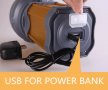 398 Мощен акумолаторен прожектор 20W с USB, снимка 9