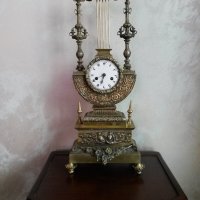 Много рядък Турски бронзов каминен  часовник/Ottoman Turkich Clock/, снимка 1 - Колекции - 21102895