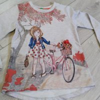 Момиченце с колело детска блуза, снимка 1 - Детски Блузи и туники - 21242500